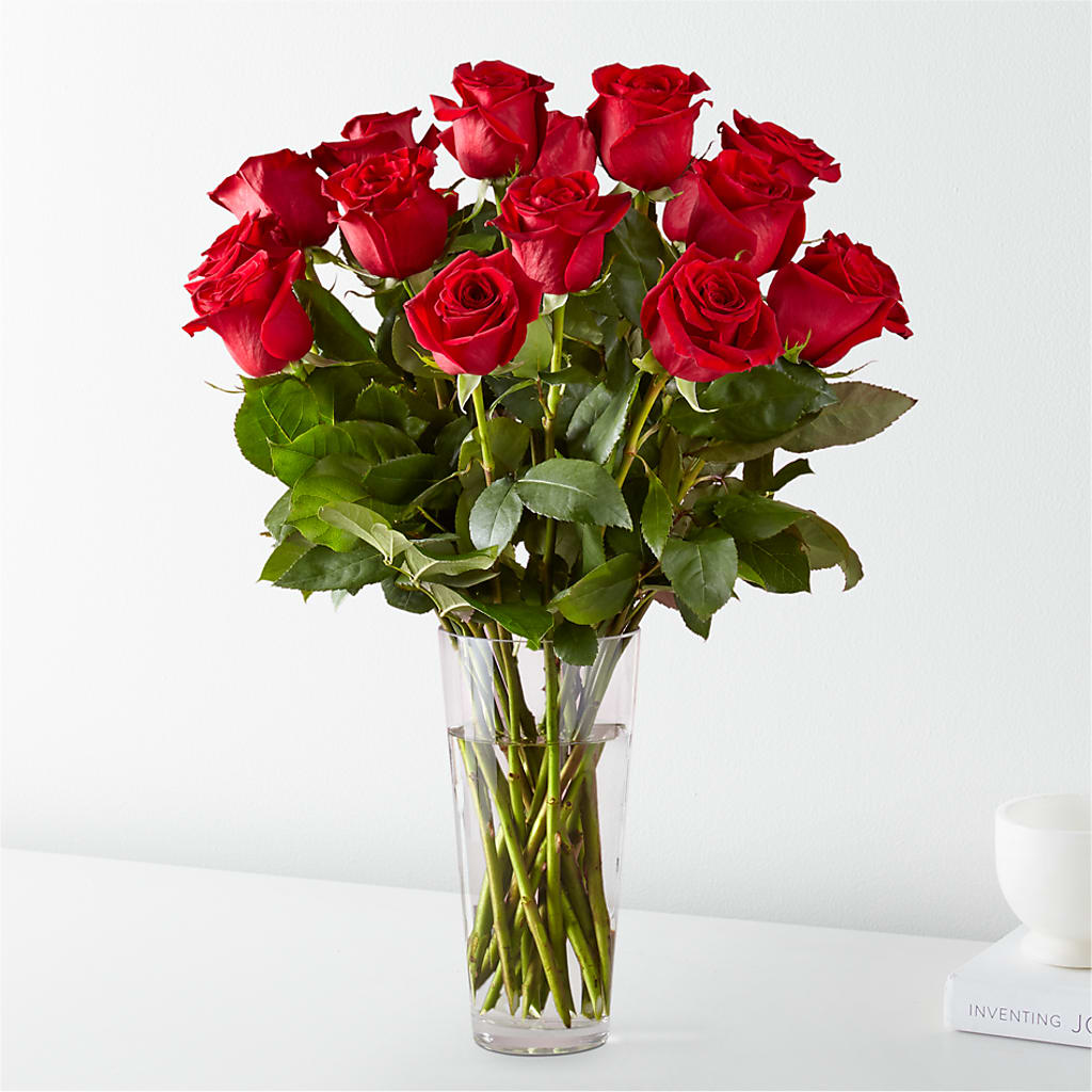 Long Stem Red Rose Bouquet – HOLLOW TREE GIFTS & FLORAL LLC, Cascade IA