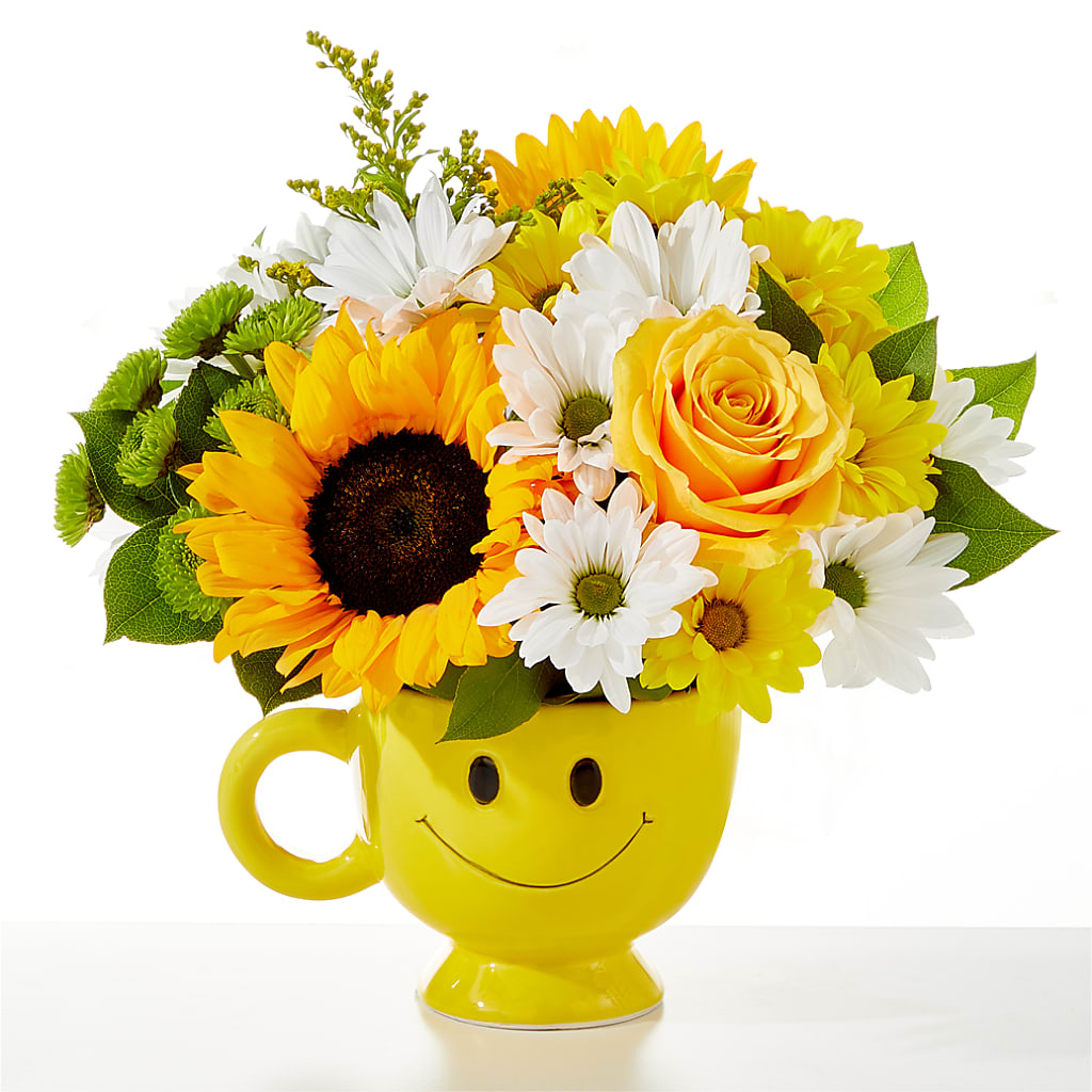 Be Happy Bouquet – HOLLOW TREE GIFTS & FLORAL LLC, Cascade IA