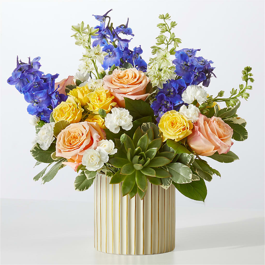 Cobalt Reverie Bouquet – HOLLOW TREE GIFTS & FLORAL LLC, Cascade IA