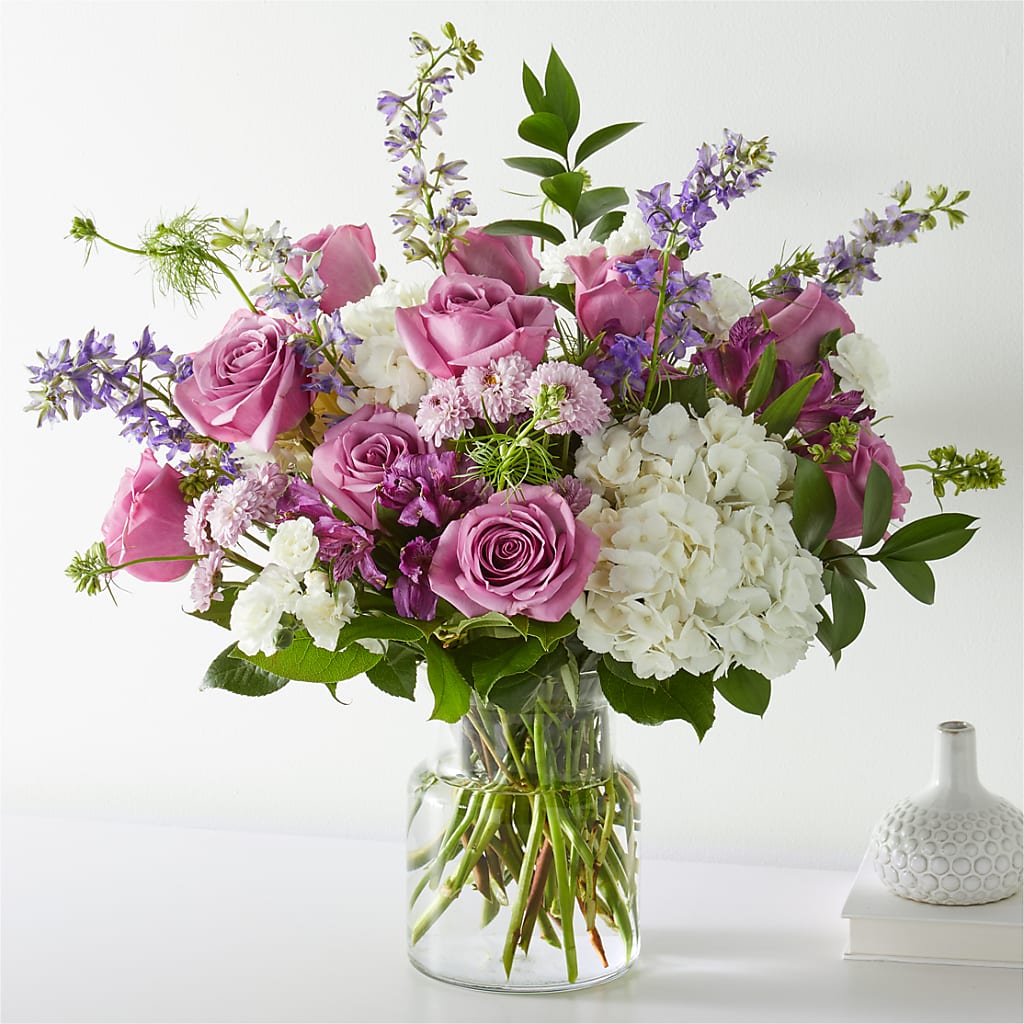 Violet Caress Bouquet – HOLLOW TREE GIFTS & FLORAL LLC, Cascade IA