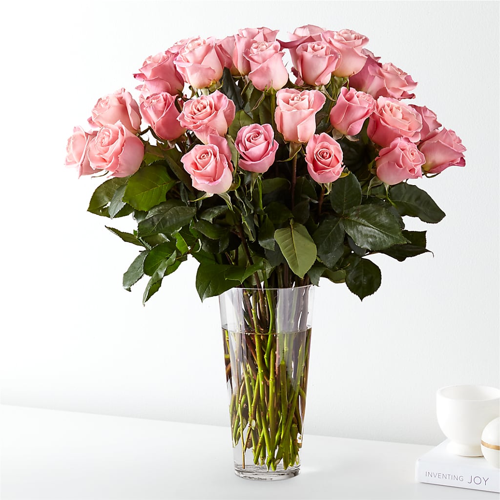 Long Stem Pink Rose Bouquet – HOLLOW TREE GIFTS & FLORAL LLC, Cascade IA