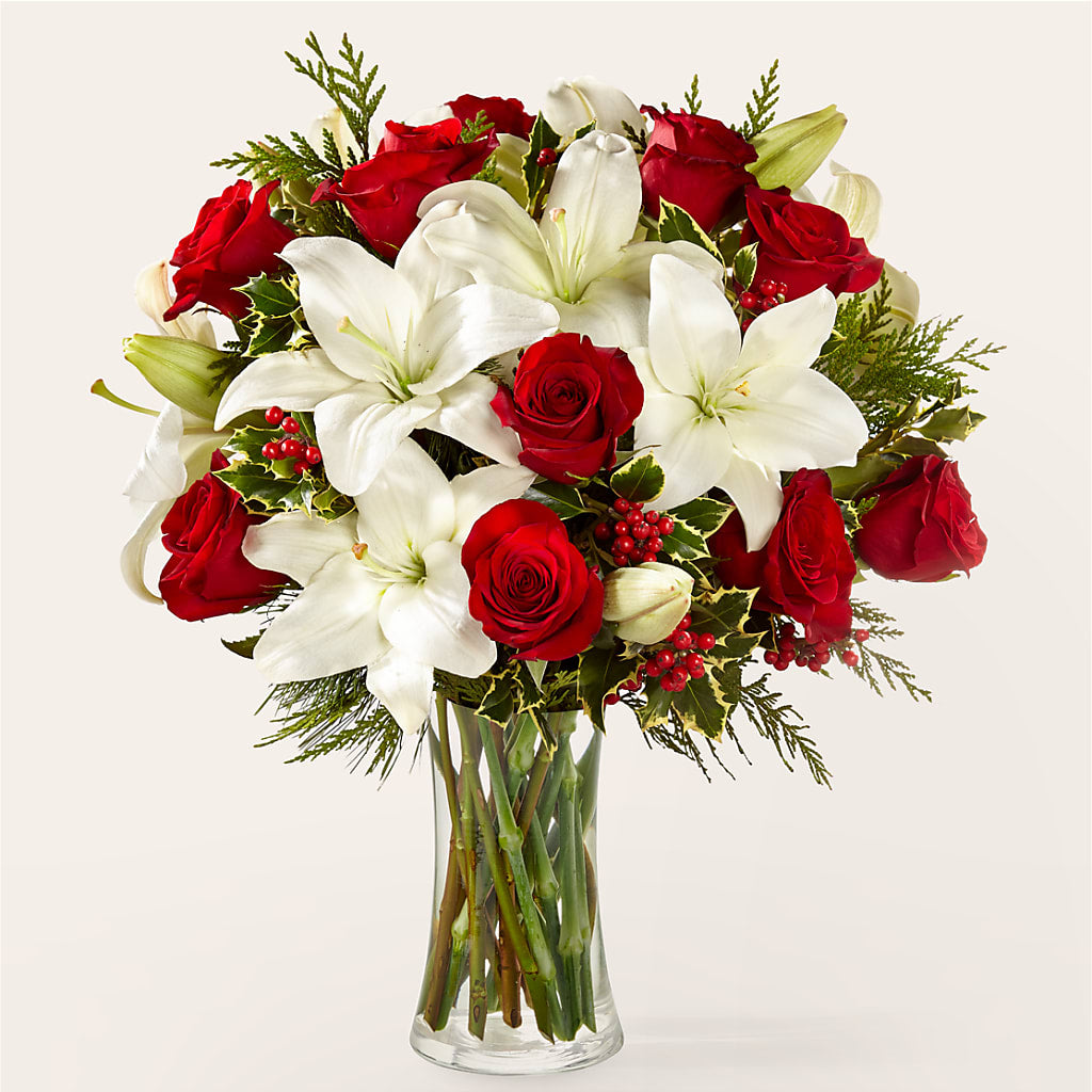 Sparkling Snowflakes Bouquet – HOLLOW TREE GIFTS & FLORAL LLC, Cascade IA