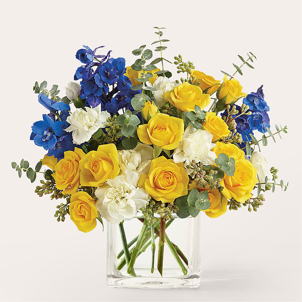Sparkling Citrine Bouquet – HOLLOW TREE GIFTS & FLORAL LLC, Cascade IA