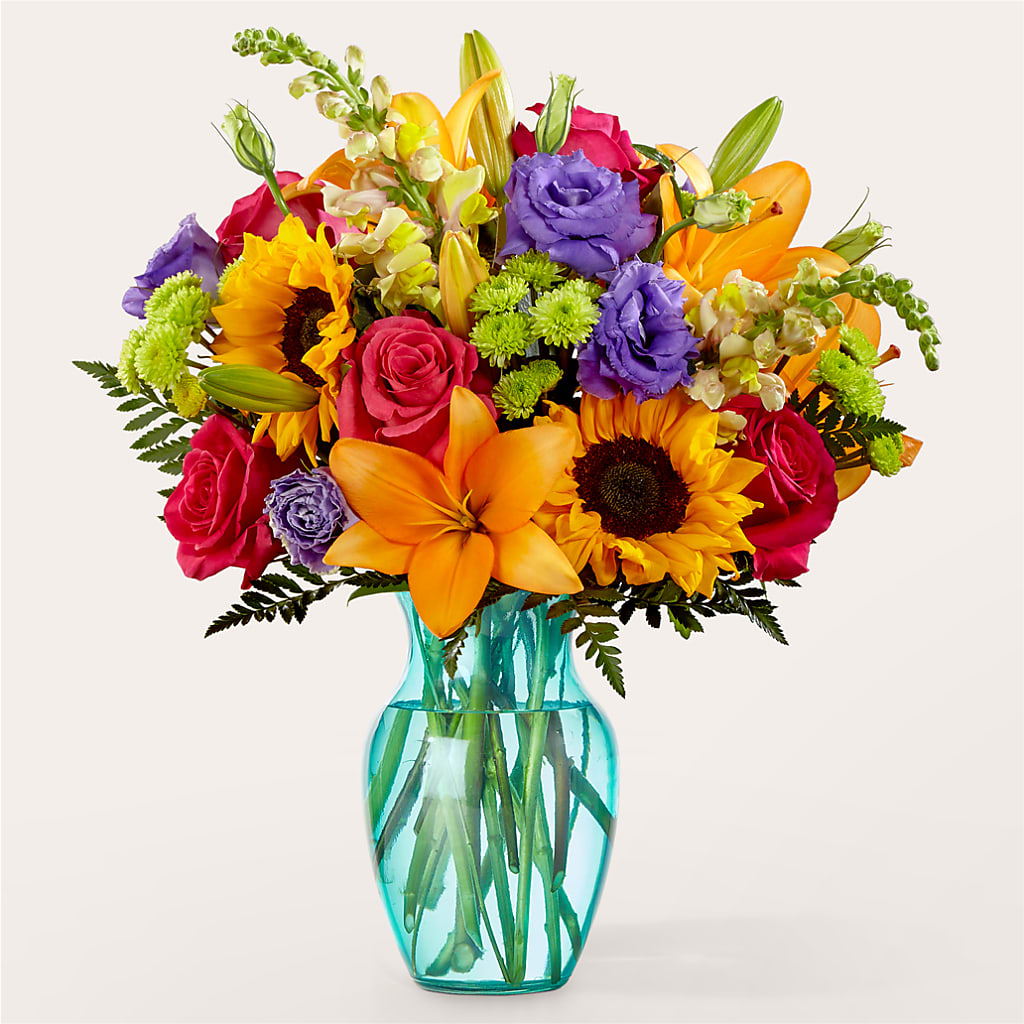 Double Rainbow Bouquet – HOLLOW TREE GIFTS & FLORAL LLC, Cascade IA