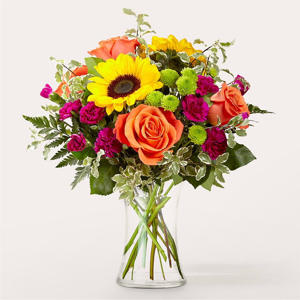 Warmth & Light Bouquet – HOLLOW TREE GIFTS & FLORAL LLC, Cascade IA