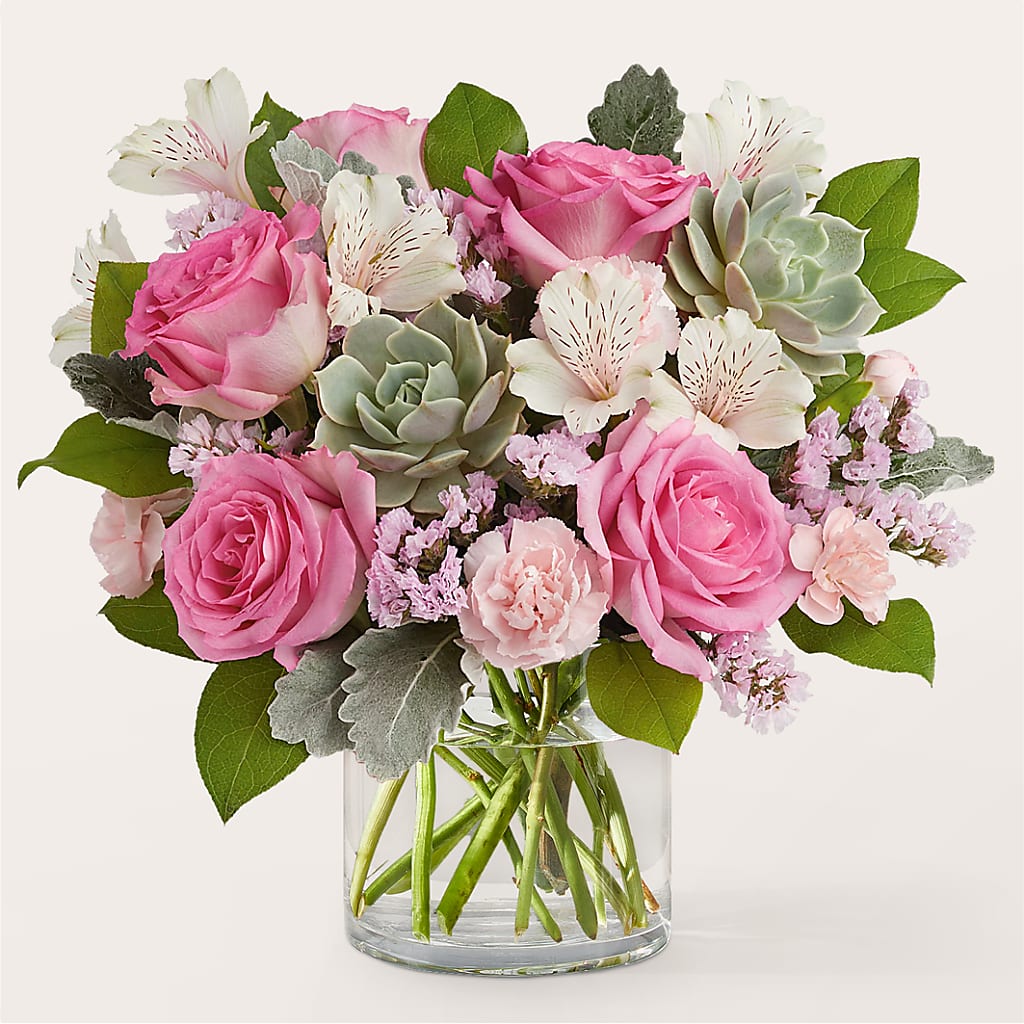 Dusty Rose Bouquet – HOLLOW TREE GIFTS & FLORAL LLC, Cascade IA