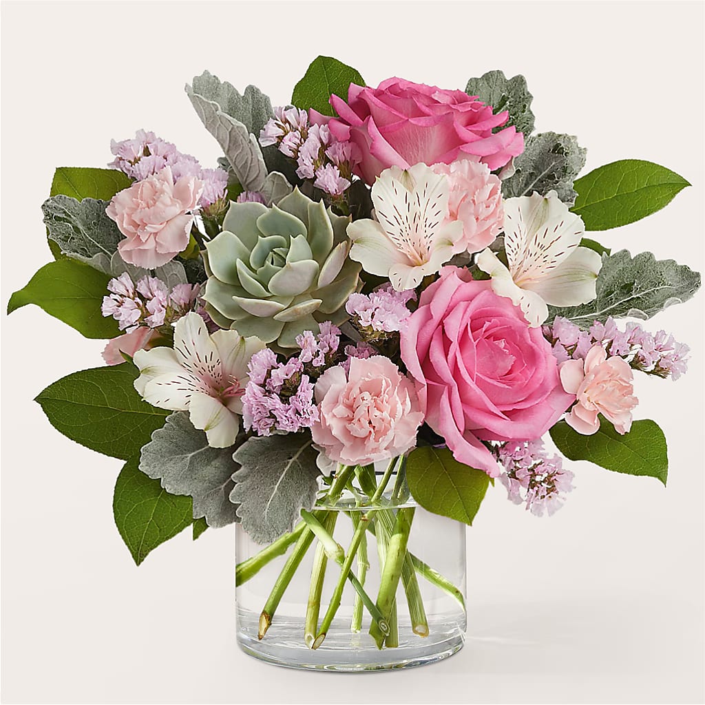 Dusty Rose Bouquet – HOLLOW TREE GIFTS & FLORAL LLC, Cascade IA