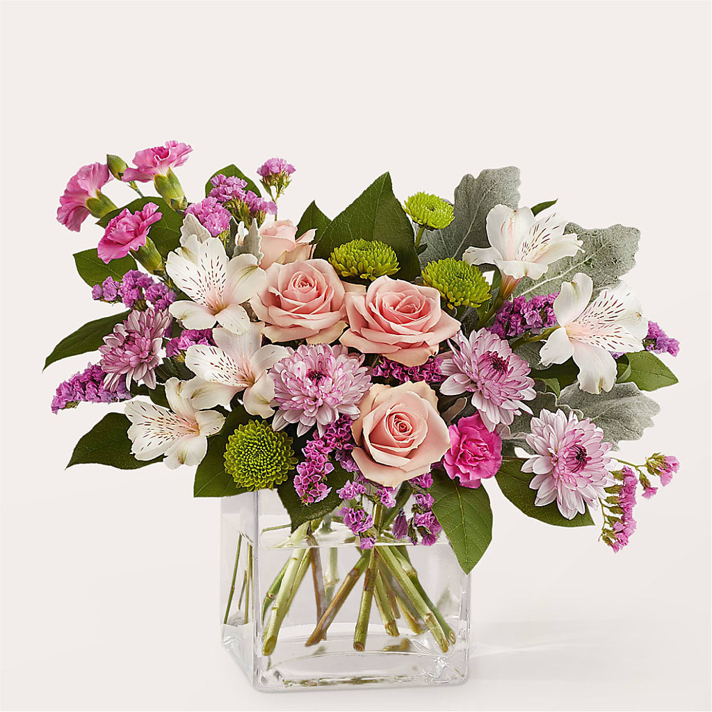 Pink Suede Bouquet – HOLLOW TREE GIFTS & FLORAL LLC, Cascade IA