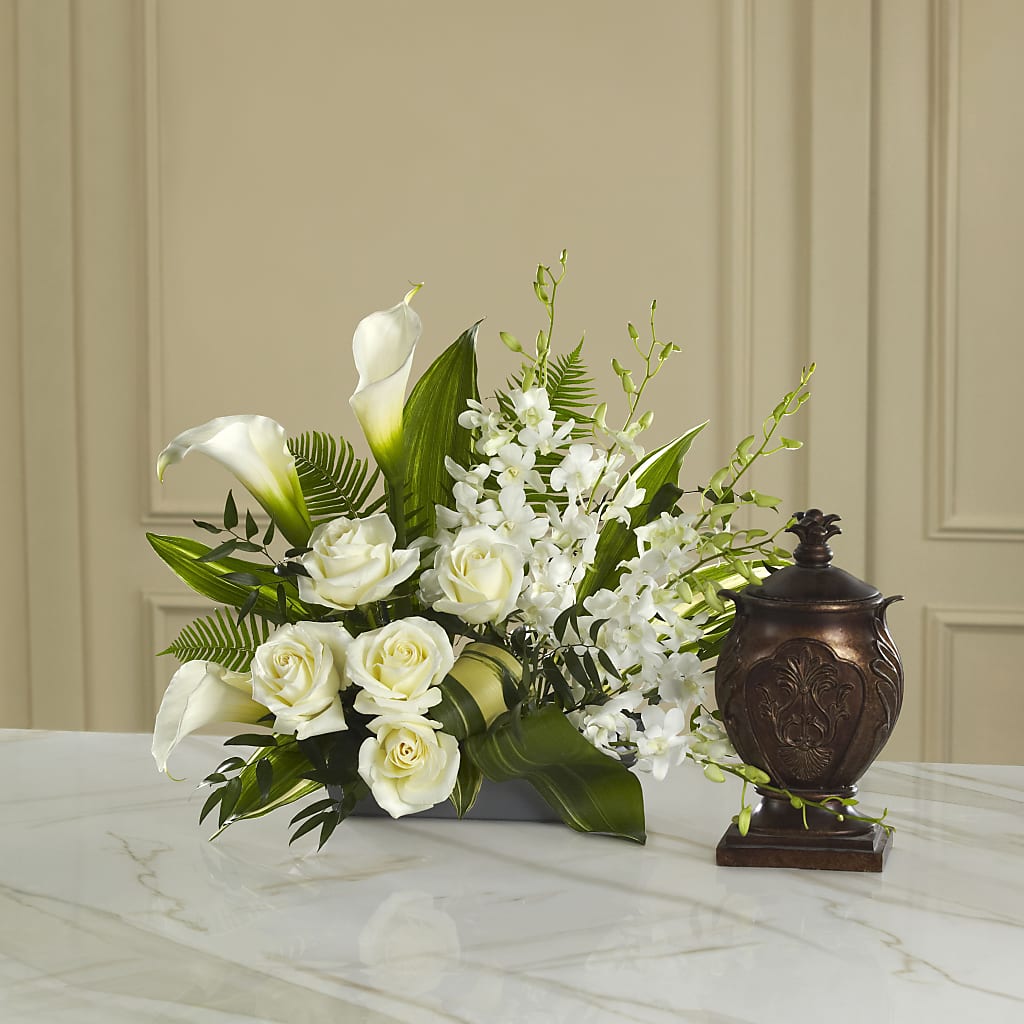 At Peace Arrangement – HOLLOW TREE GIFTS & FLORAL LLC, Cascade IA
