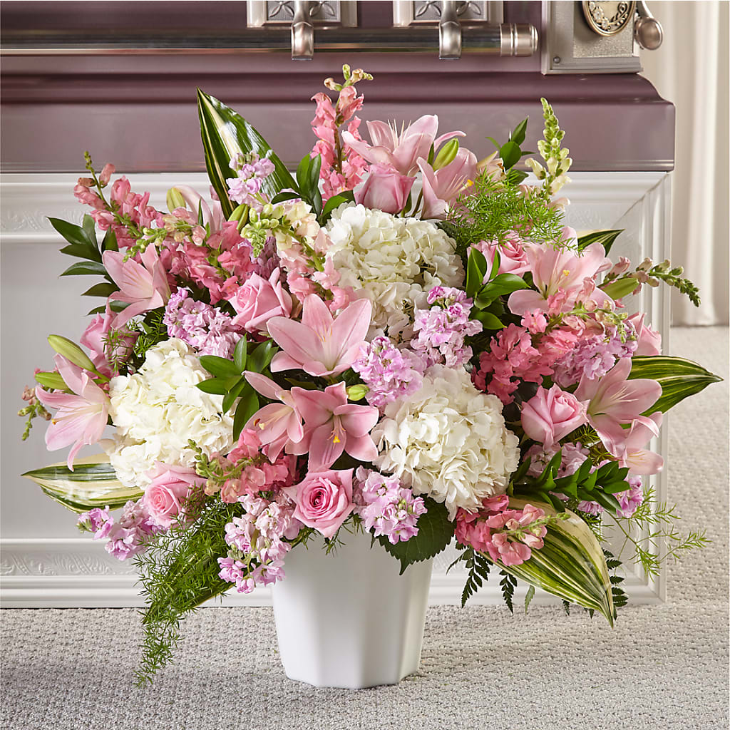 Simply Serene Floor Basket – HOLLOW TREE GIFTS & FLORAL LLC, Cascade IA