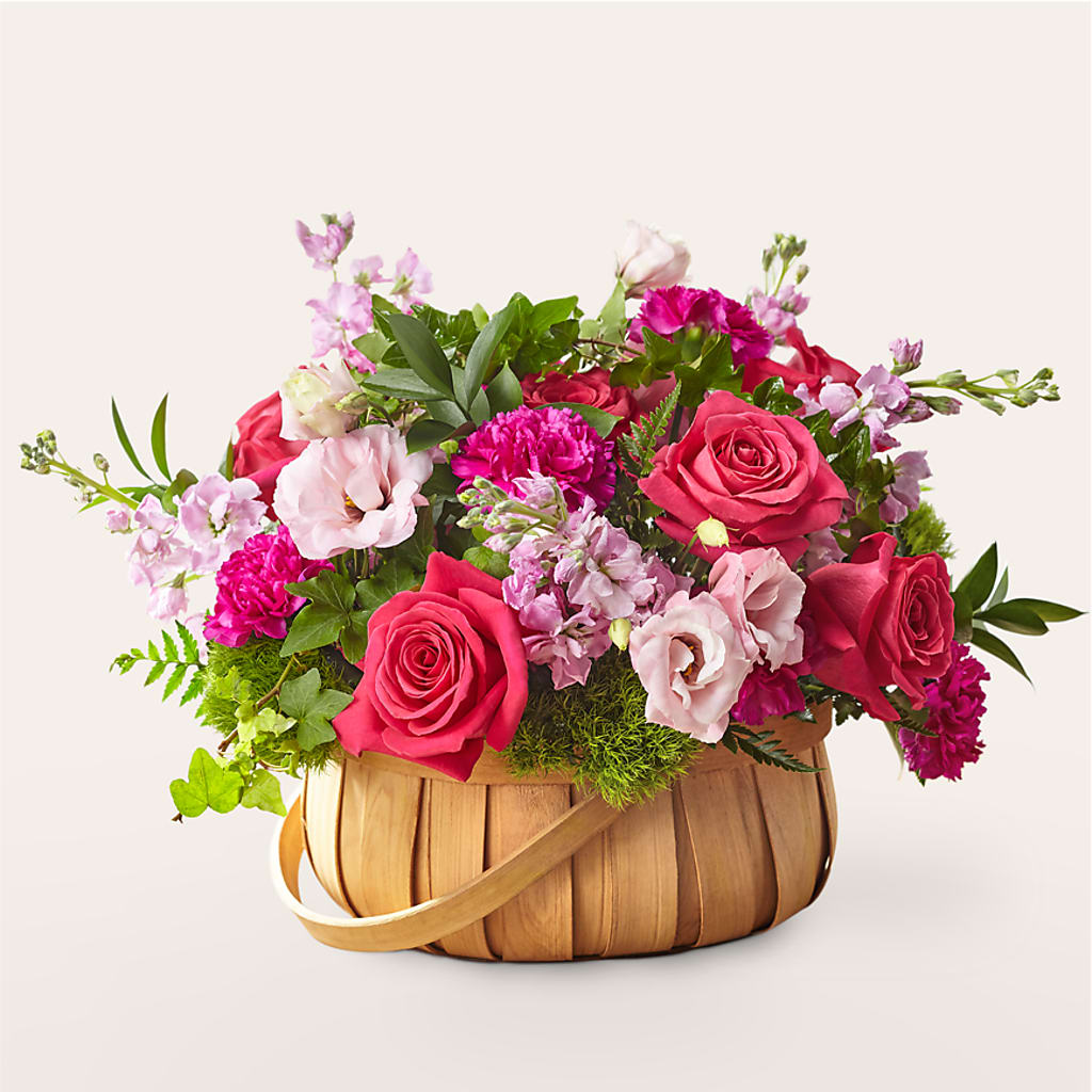 Radiance in Bloom Basket – HOLLOW TREE GIFTS & FLORAL LLC, Cascade IA