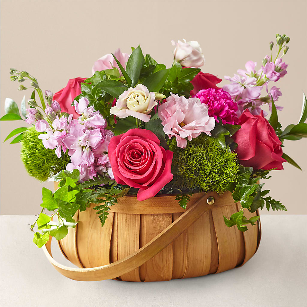 Radiance in Bloom Basket – HOLLOW TREE GIFTS & FLORAL LLC, Cascade IA