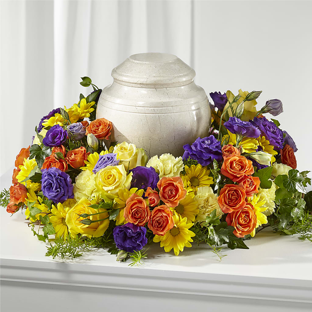 Blossoms of Remembrance Cremation Adornment – HOLLOW TREE GIFTS & FLORAL LLC, Cascade IA