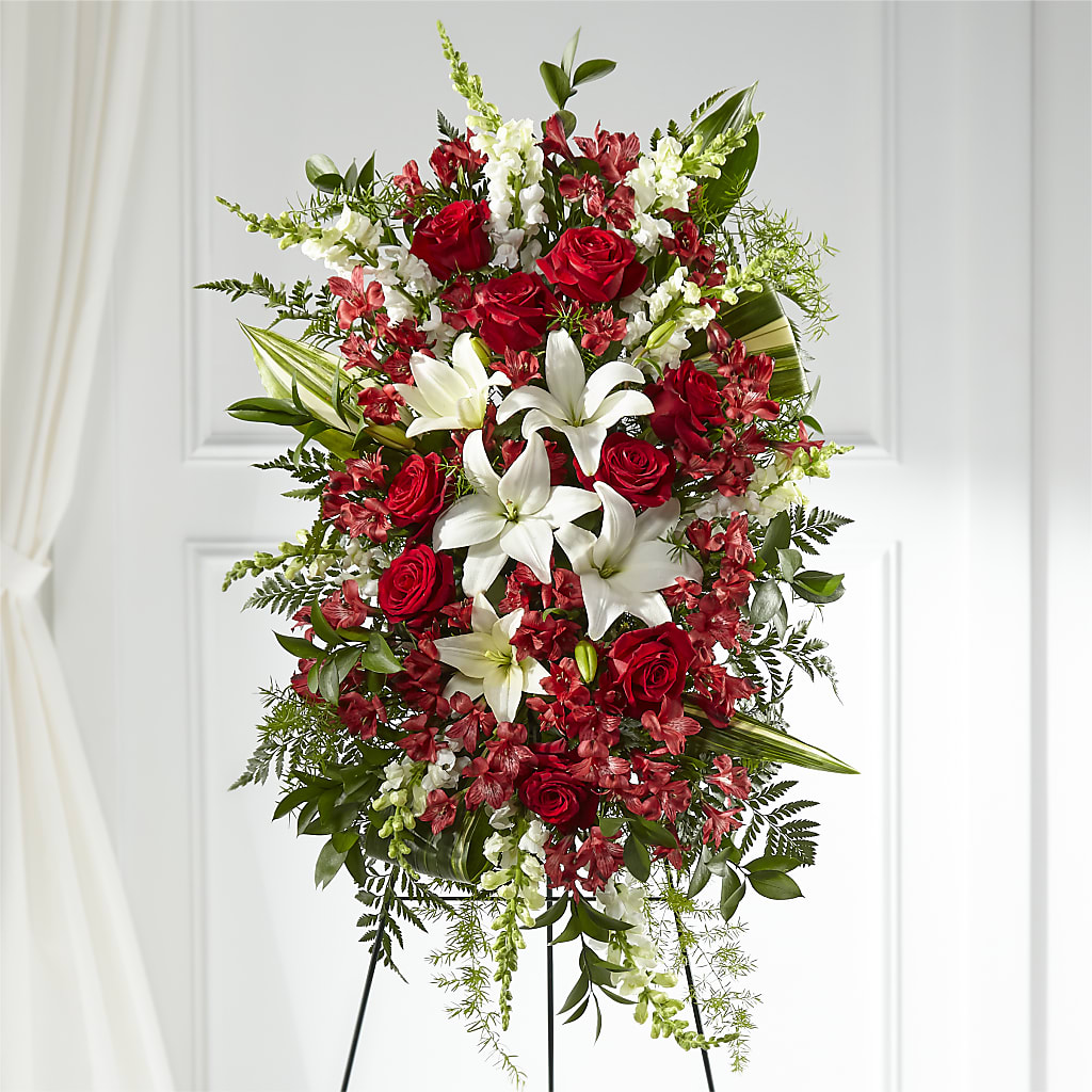 Everlasting Memory Standing Spray – HOLLOW TREE GIFTS & FLORAL LLC, Cascade IA