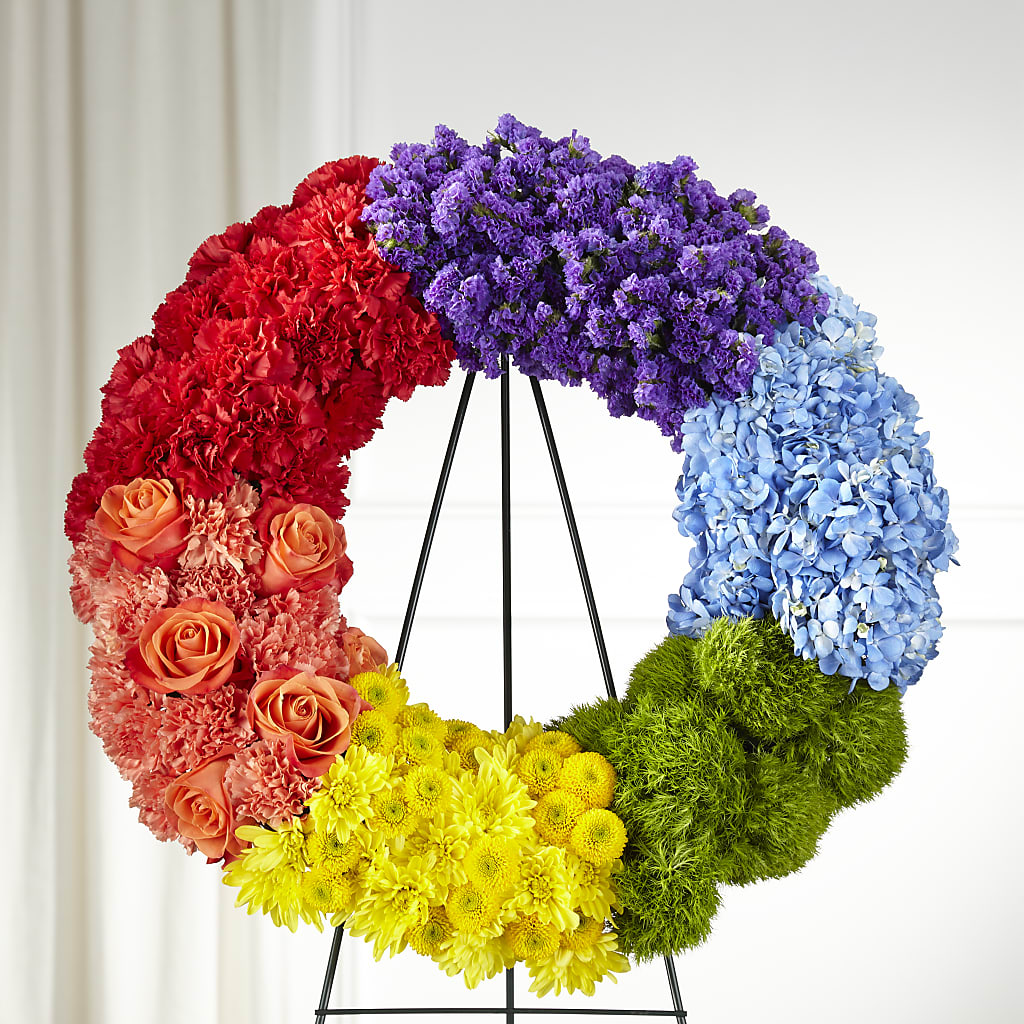 Circle of Love Wreath – HOLLOW TREE GIFTS & FLORAL LLC, Cascade IA