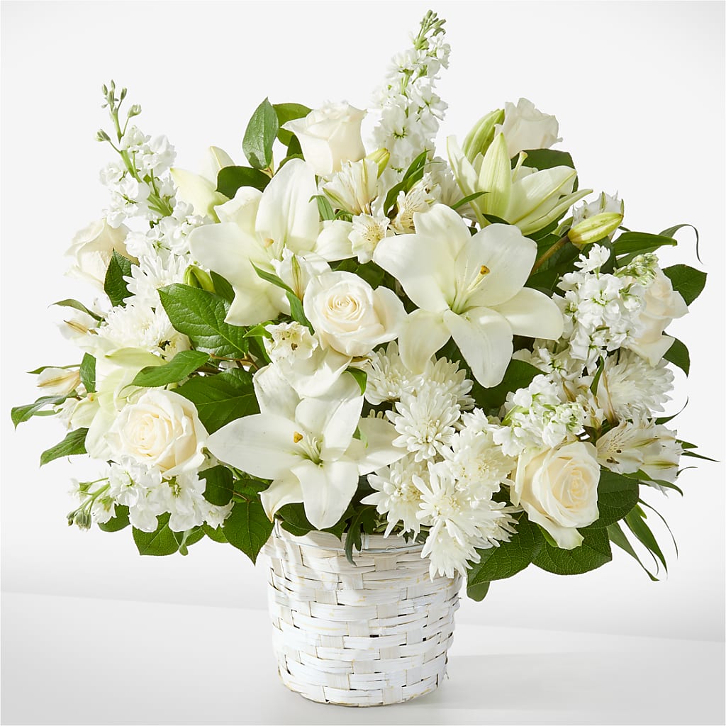 Peaceful Reflections Arrangement – HOLLOW TREE GIFTS & FLORAL LLC, Cascade IA