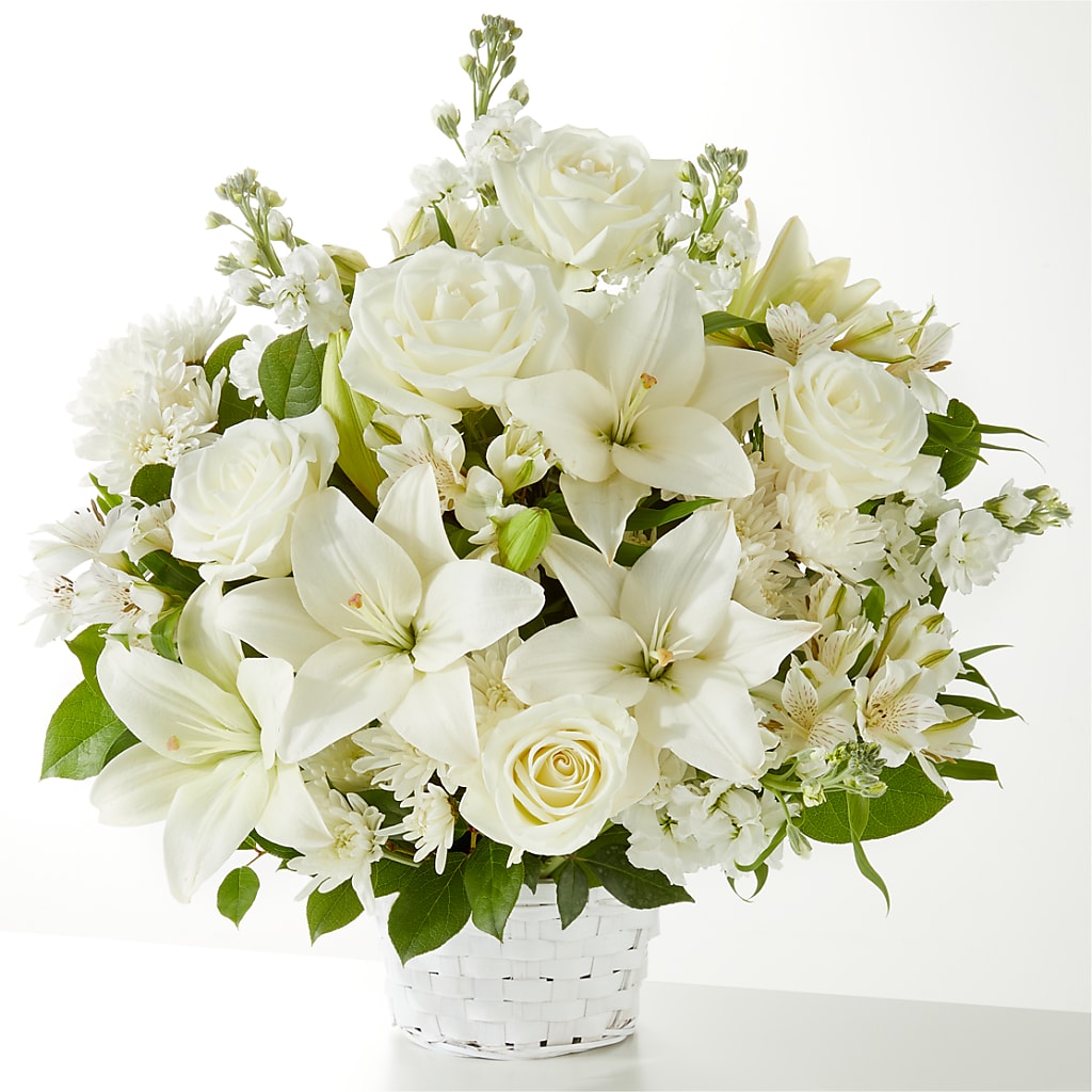 Peaceful Reflections Arrangement – HOLLOW TREE GIFTS & FLORAL LLC, Cascade IA