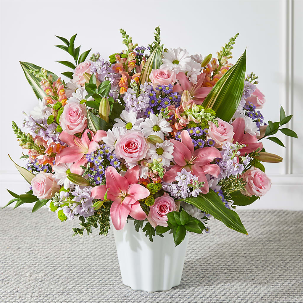 Abundant Compassion Floor Basket – HOLLOW TREE GIFTS & FLORAL LLC, Cascade IA