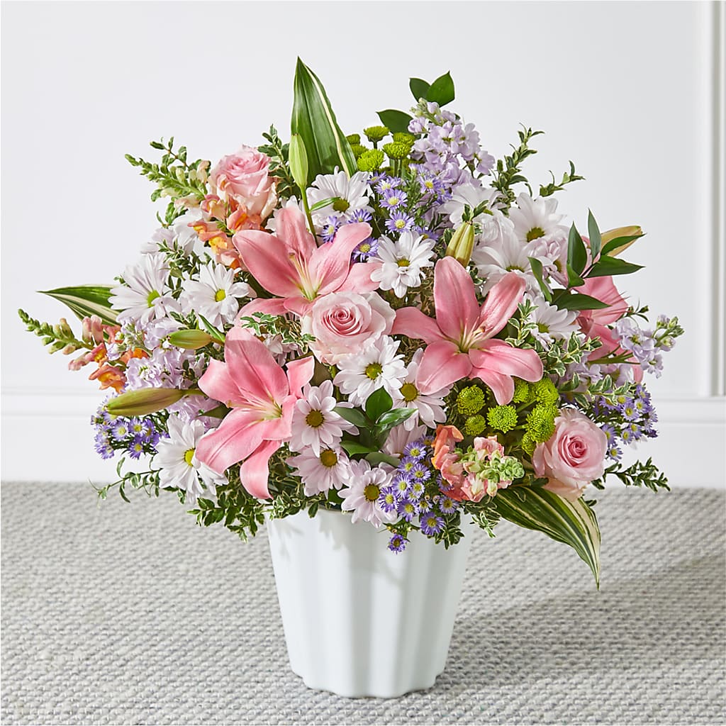 Abundant Compassion Floor Basket – HOLLOW TREE GIFTS & FLORAL LLC, Cascade IA