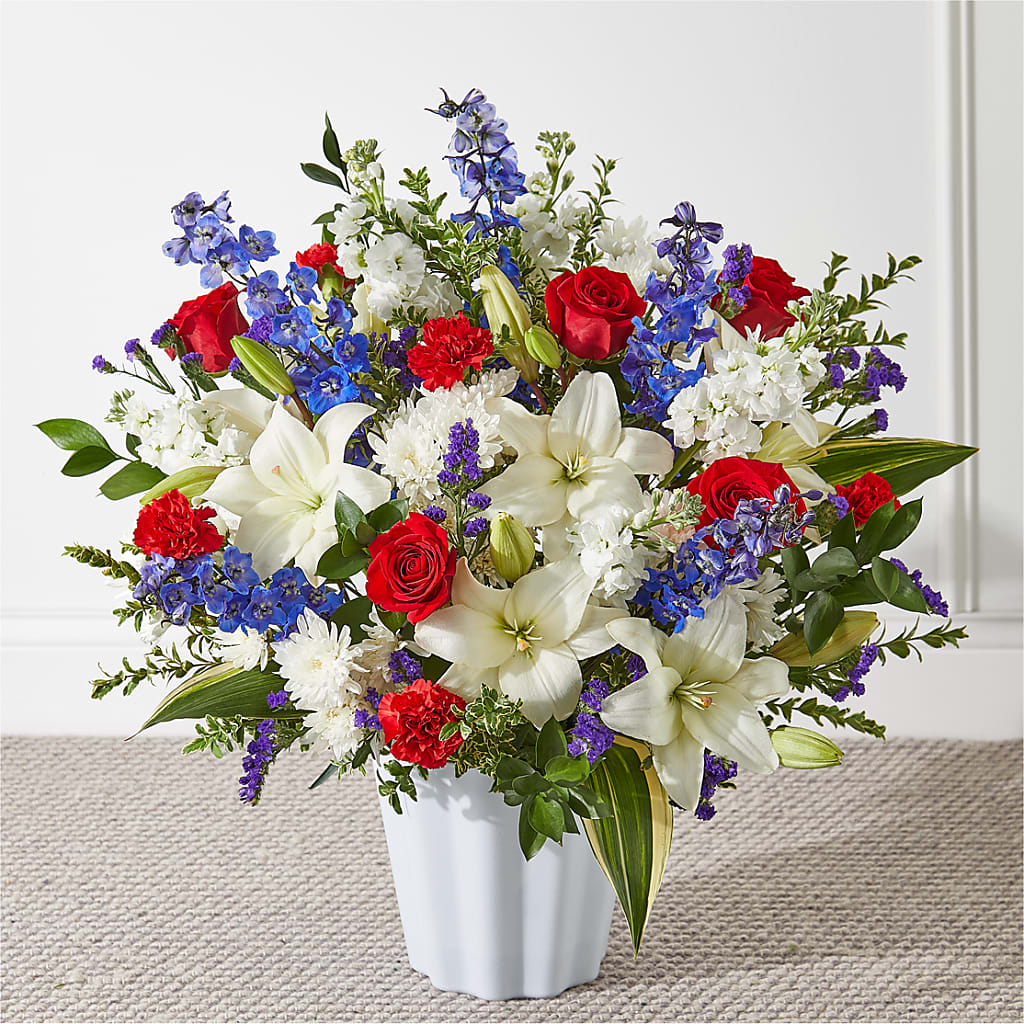 Consoled Floor Basket – HOLLOW TREE GIFTS & FLORAL LLC, Cascade IA