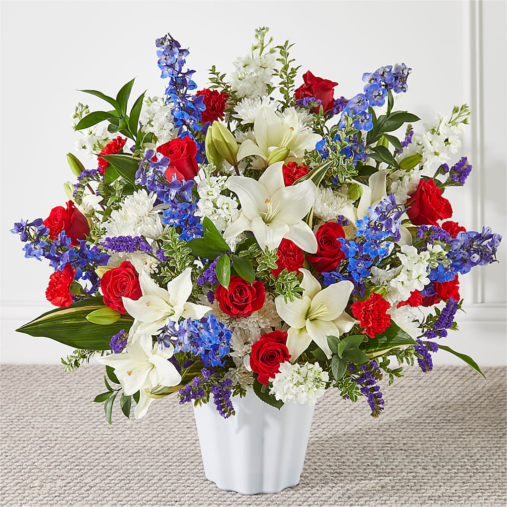 Consoled Floor Basket – HOLLOW TREE GIFTS & FLORAL LLC, Cascade IA
