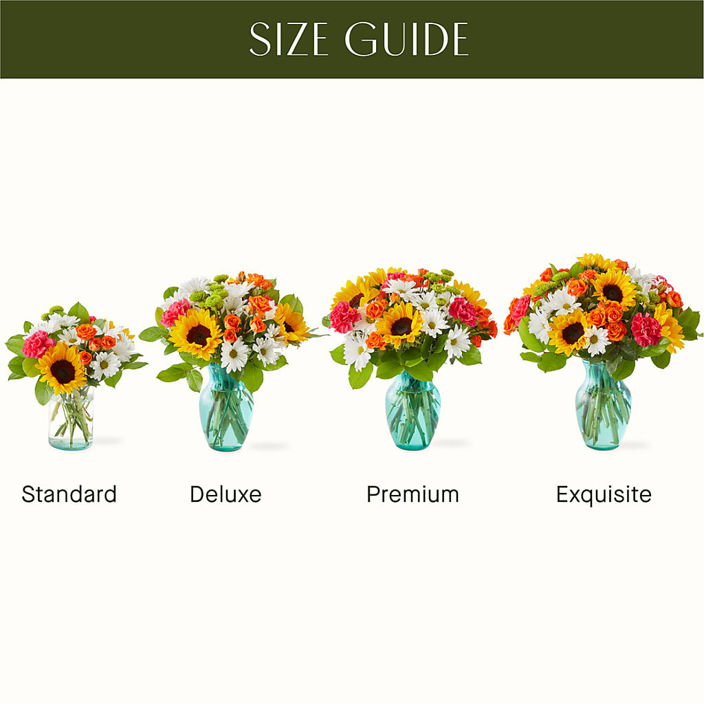 Sun-drenched Blooms Bouquet – HOLLOW TREE GIFTS & FLORAL LLC, Cascade IA