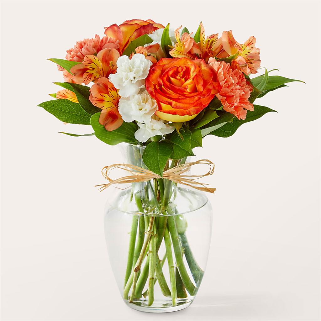 Apricot Glow Bouquet – HOLLOW TREE GIFTS & FLORAL LLC, Cascade IA