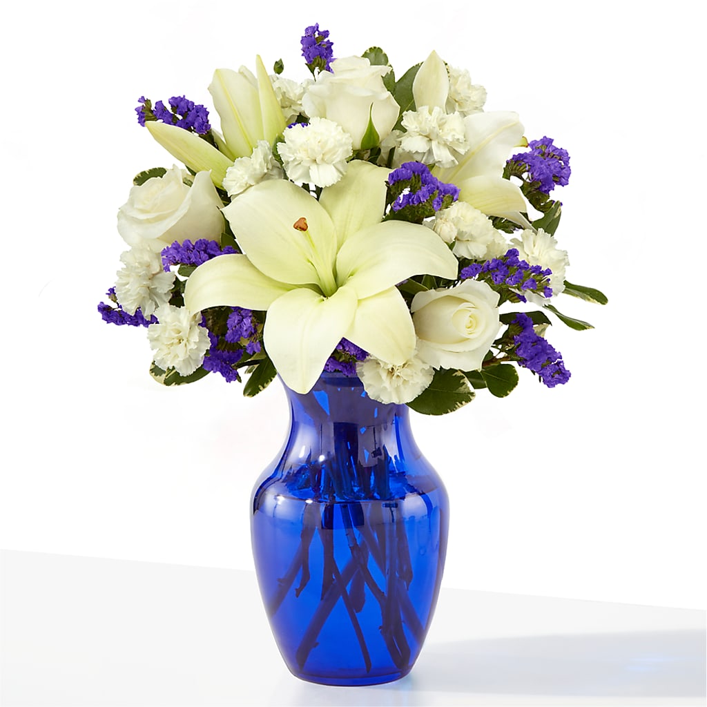 Sapphire Rush Bouquet – HOLLOW TREE GIFTS & FLORAL LLC, Cascade IA
