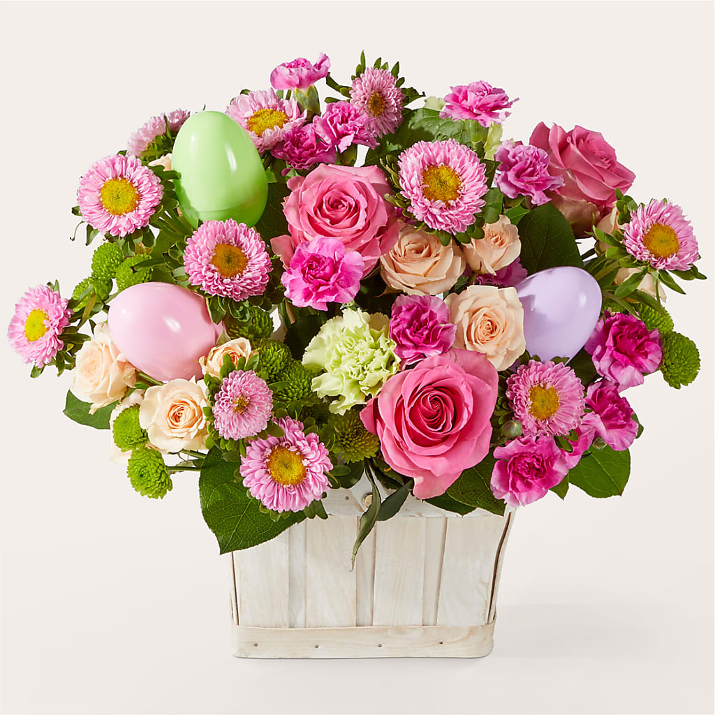 Get Eggcited Basket – HOLLOW TREE GIFTS & FLORAL LLC, Cascade IA