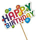 Happy Birthday Pick – HOLLOW TREE GIFTS & FLORAL LLC, Cascade IA