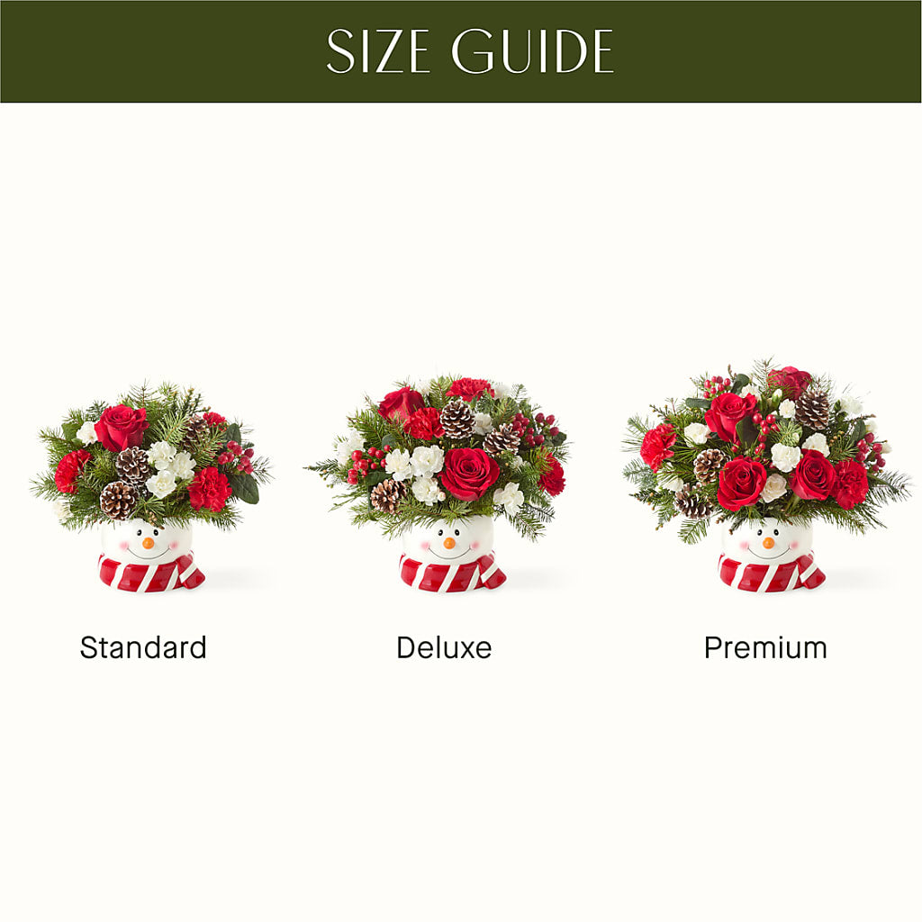 Jolly Snowman Bouquet – HOLLOW TREE GIFTS & FLORAL LLC, Cascade IA