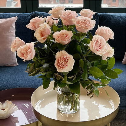 Long Stem Pink Rose Bouquet – HOLLOW TREE GIFTS & FLORAL LLC, Cascade IA