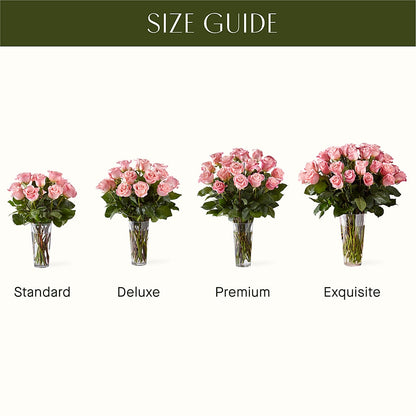 Long Stem Pink Rose Bouquet – HOLLOW TREE GIFTS & FLORAL LLC, Cascade IA