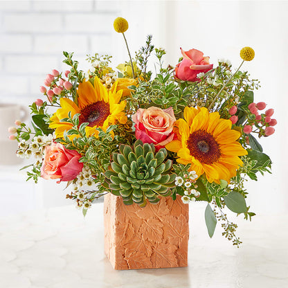 Sunflower Season Bouquet – HOLLOW TREE GIFTS & FLORAL LLC, Cascade IA