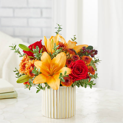 Scarlet Skies Bouquet – HOLLOW TREE GIFTS & FLORAL LLC, Cascade IA