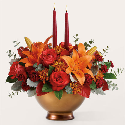 Fruits of Fall Centerpiece – HOLLOW TREE GIFTS & FLORAL LLC, Cascade IA