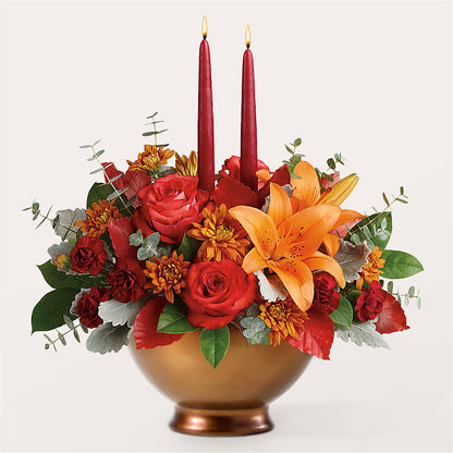 Fruits of Fall Centerpiece – HOLLOW TREE GIFTS & FLORAL LLC, Cascade IA