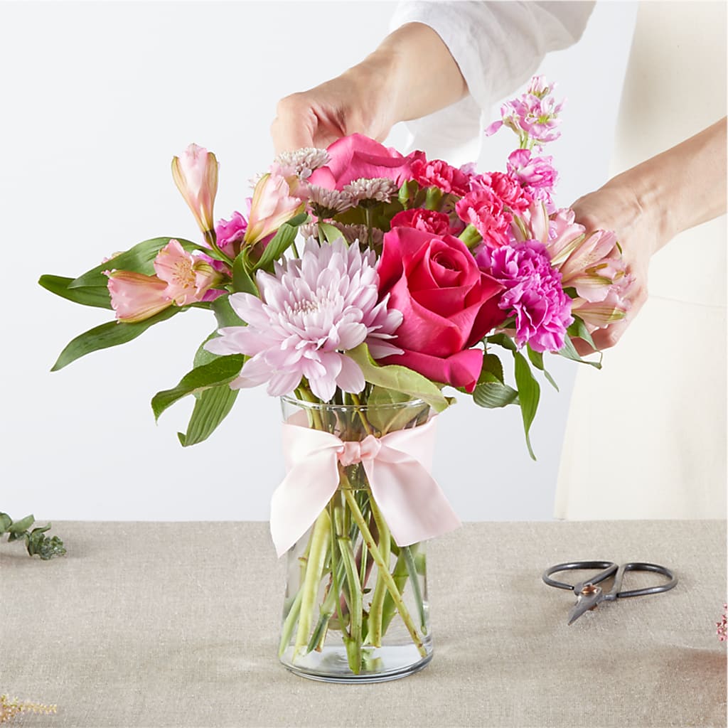 Pink Ribbon - A Florist Original – HOLLOW TREE GIFTS & FLORAL LLC, Cascade IA