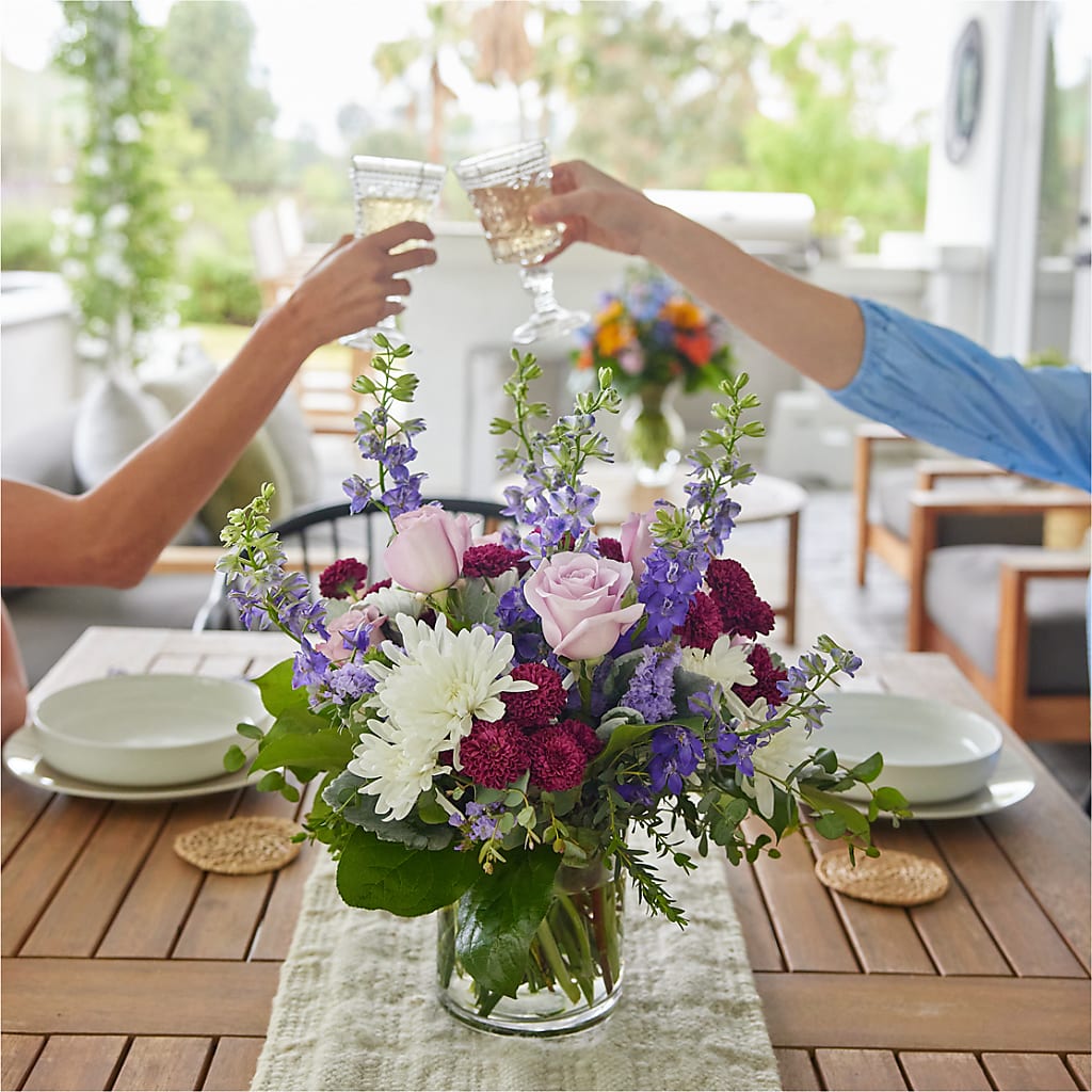 Violet Frost Bouquet – HOLLOW TREE GIFTS & FLORAL LLC, Cascade IA