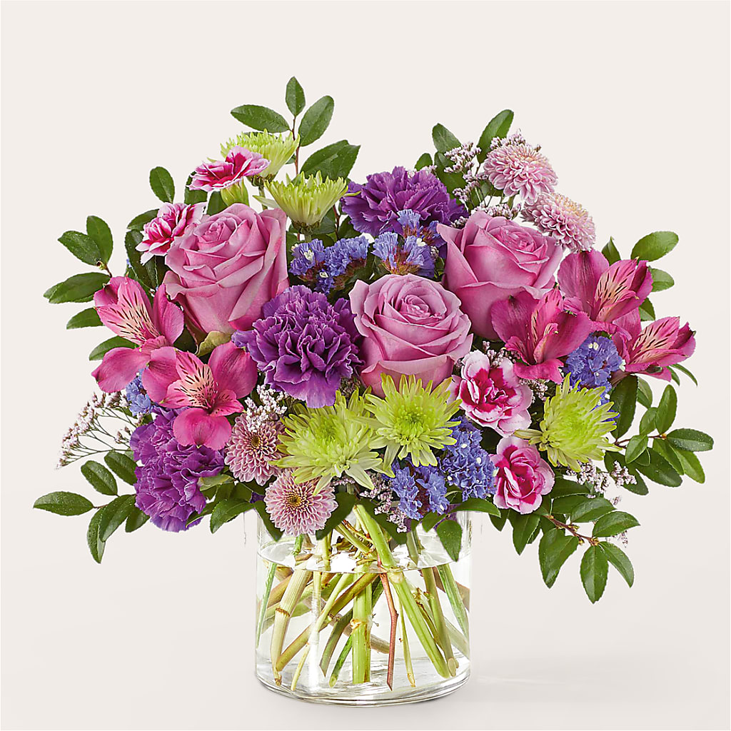 Glass Half Full Bouquet – HOLLOW TREE GIFTS & FLORAL LLC, Cascade IA