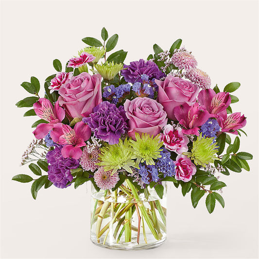 Glass Half Full Bouquet – HOLLOW TREE GIFTS & FLORAL LLC, Cascade IA
