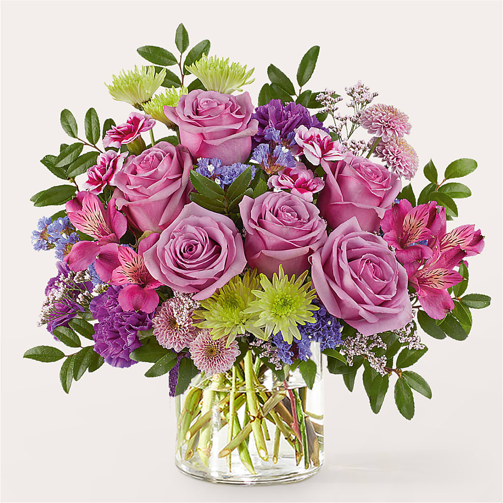Glass Half Full Bouquet – HOLLOW TREE GIFTS & FLORAL LLC, Cascade IA