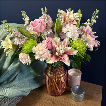 Pretty in Pink Bouquet – HOLLOW TREE GIFTS & FLORAL LLC, Cascade IA