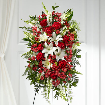 Everlasting Memory Standing Spray – HOLLOW TREE GIFTS & FLORAL LLC, Cascade IA