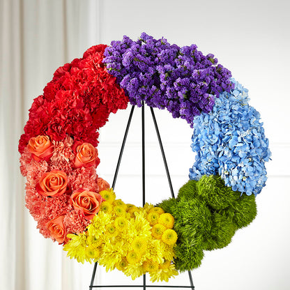 Circle of Love Wreath – HOLLOW TREE GIFTS & FLORAL LLC, Cascade IA