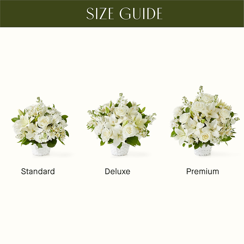Peaceful Reflections Arrangement – HOLLOW TREE GIFTS & FLORAL LLC, Cascade IA