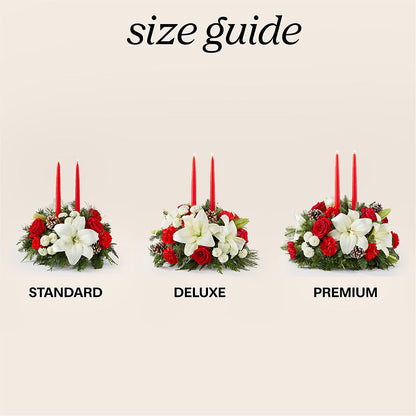 Seasonal Festivities Centerpiece – HOLLOW TREE GIFTS & FLORAL LLC, Cascade IA