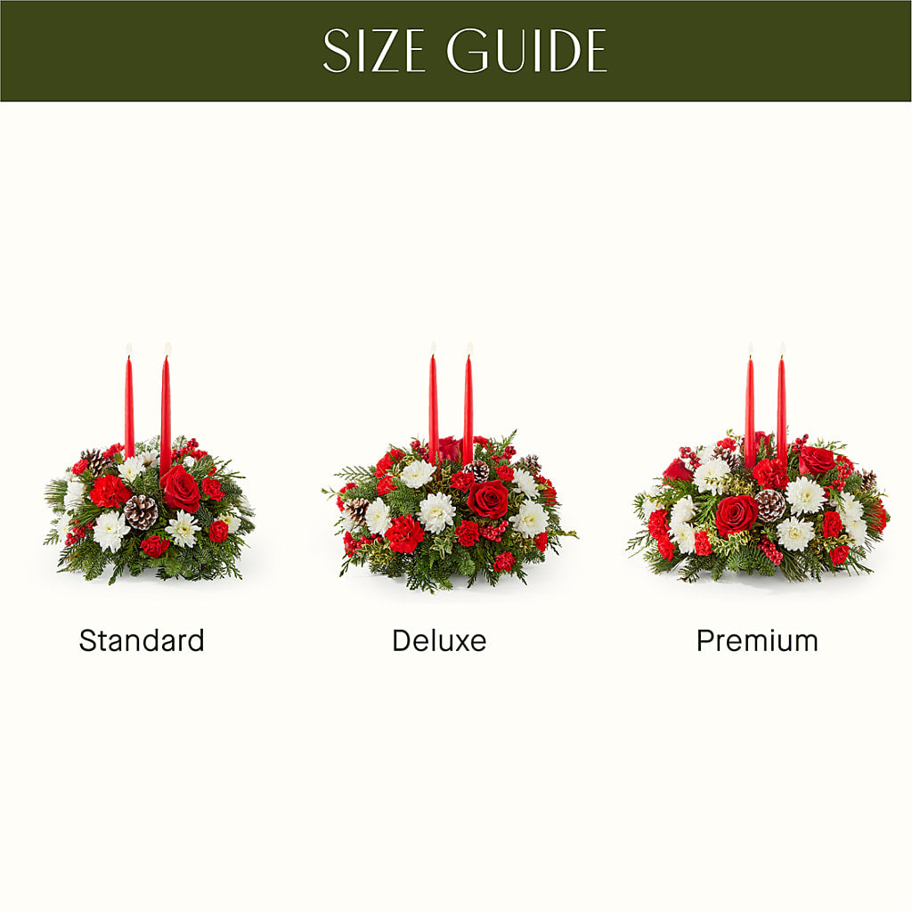 Holiday Soiree Centerpiece – HOLLOW TREE GIFTS & FLORAL LLC, Cascade IA