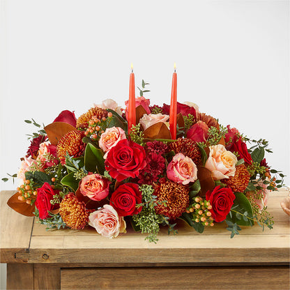 Gather Near Centerpiece – HOLLOW TREE GIFTS & FLORAL LLC, Cascade IA