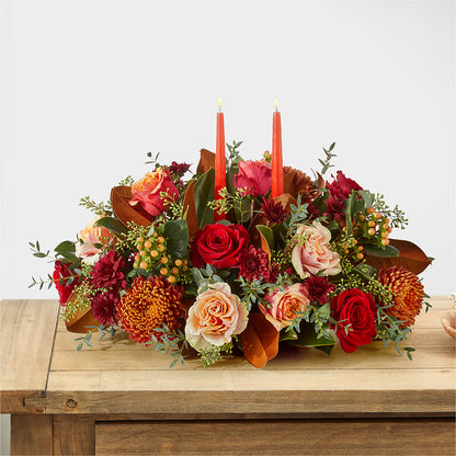 Gather Near Centerpiece – HOLLOW TREE GIFTS & FLORAL LLC, Cascade IA